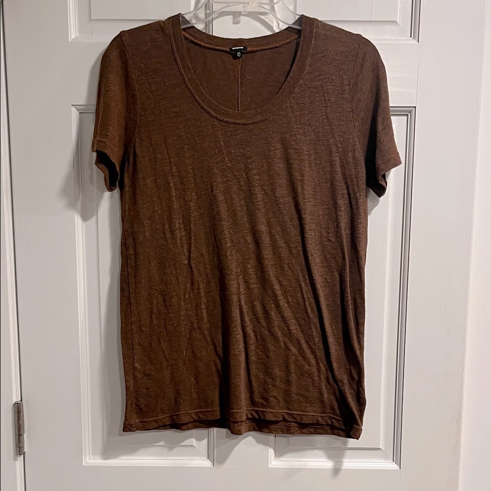Monrow Brown T-Shirt Size XS
